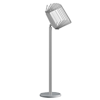 МАЧТА-03.А4.Gr/Gr Демосистема напольная серая 10 серых панелей А4