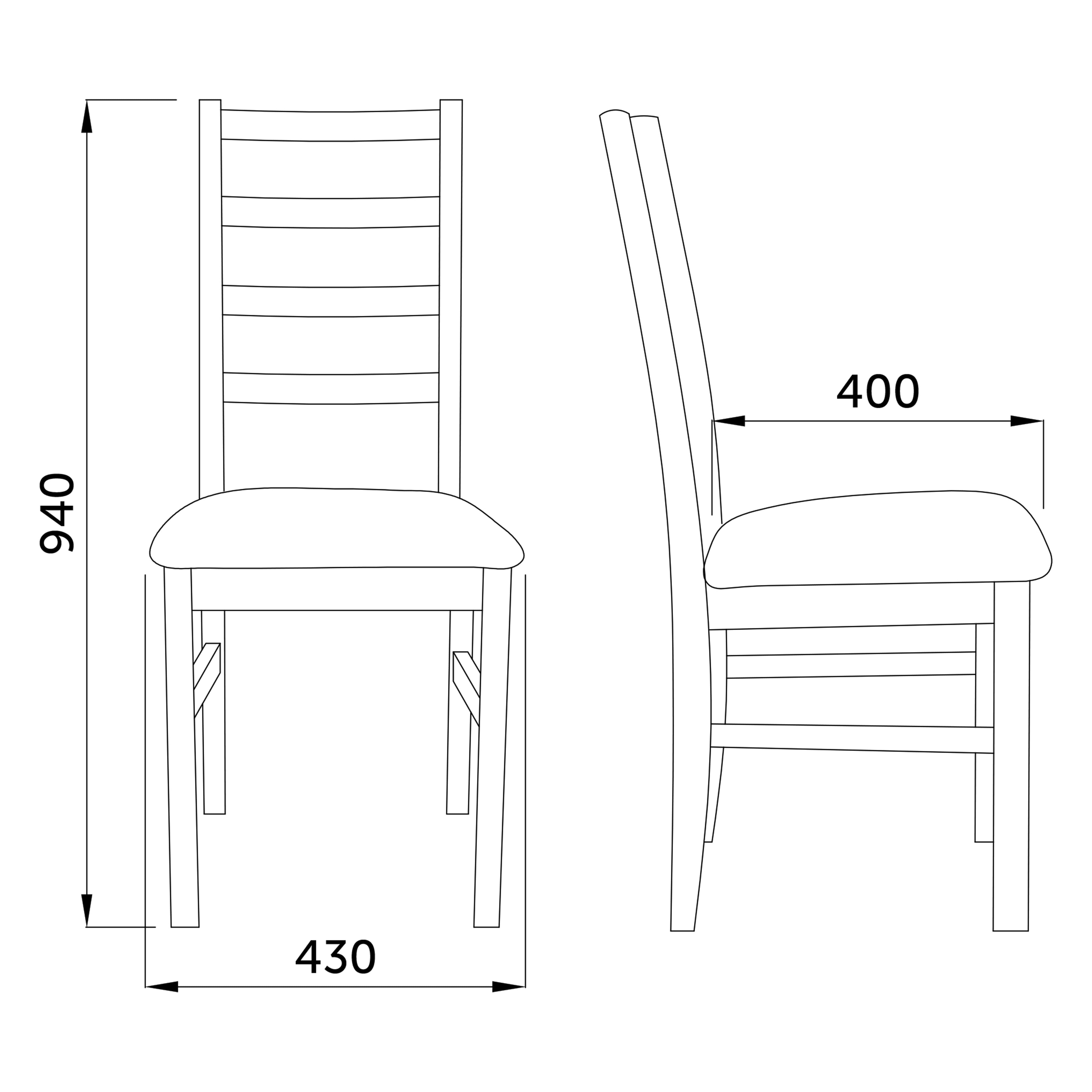 Стул Nilo, бежевый, ткань