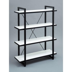 Мс-25 Стеллаж металлический в стиле "Лофт" (белый)