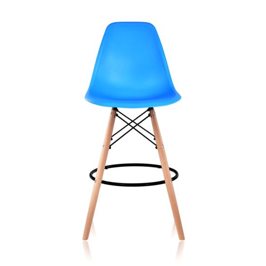 Стул Eames барный DSW ярко-голубой