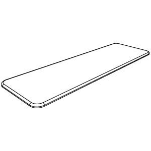 Полка МДФ крашенная 700x298x16