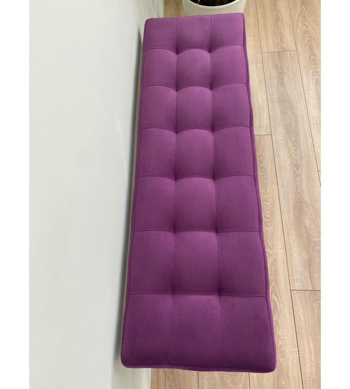 Банкетка Сканди-120-2-полочная (фиолетовый/серый)