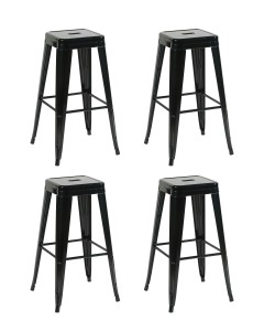 Стул барный TOLIX черный глянцевый KD 4 шт.