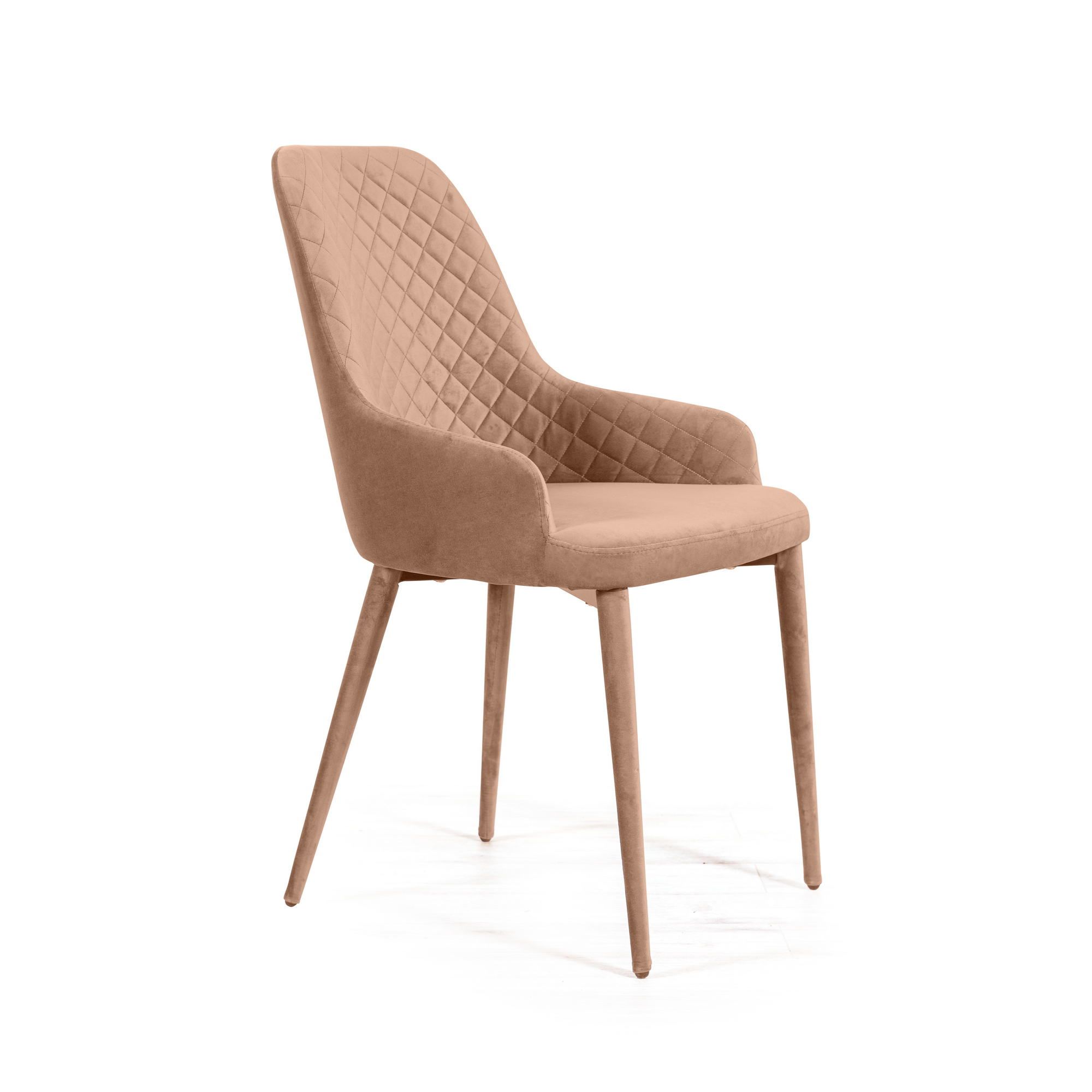 Стул Дуглас ромб, бархат бежевый 5