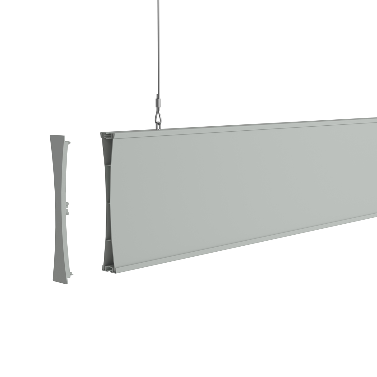 Подвесной профиль PRICEBOARD, длина 1000 мм, цвет серый цена 663 ₽ Подвесной профиль PRICEBOARD, длина 1000 мм, цвет серый