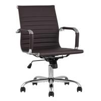 Кресло офисное TopChairs City S, коричневое