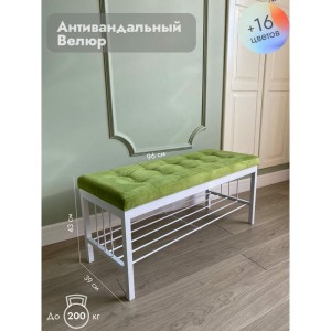 Банкетка Сканди-96-1 (салатовый/белый)