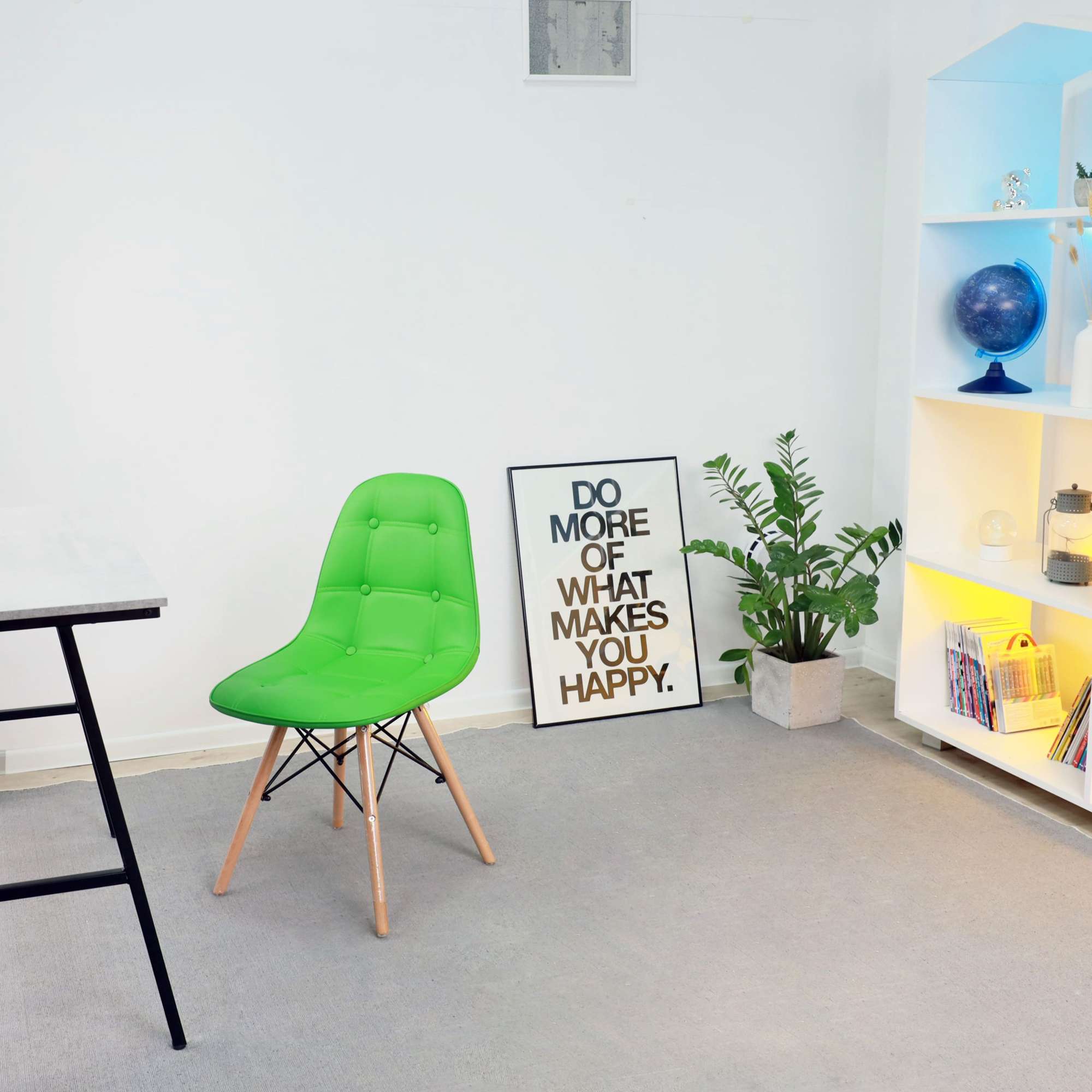 Стул Kord, зеленый, экокожа