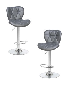 Набор 2 шт Стул барный DOBRIN BARNY, серый