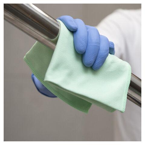 Перчатки латексные КЩС, прочные, хлопковое напыление, размер 8,5-9 L, большой, синие, HQ Profiline, 74735