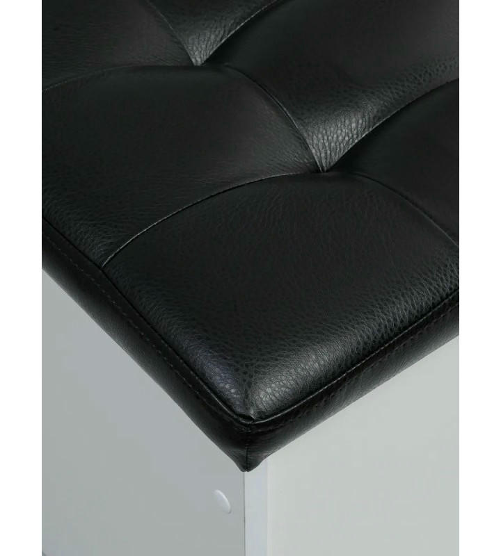 Банкетка ПВЗ-900 прямая Кожа (черный)