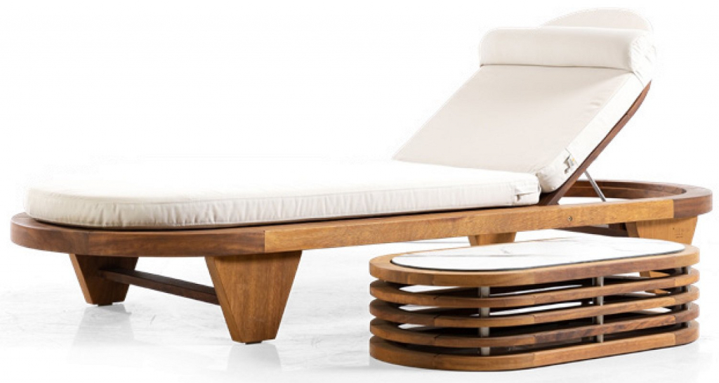 Столик деревянный кофейный Spain натуральный