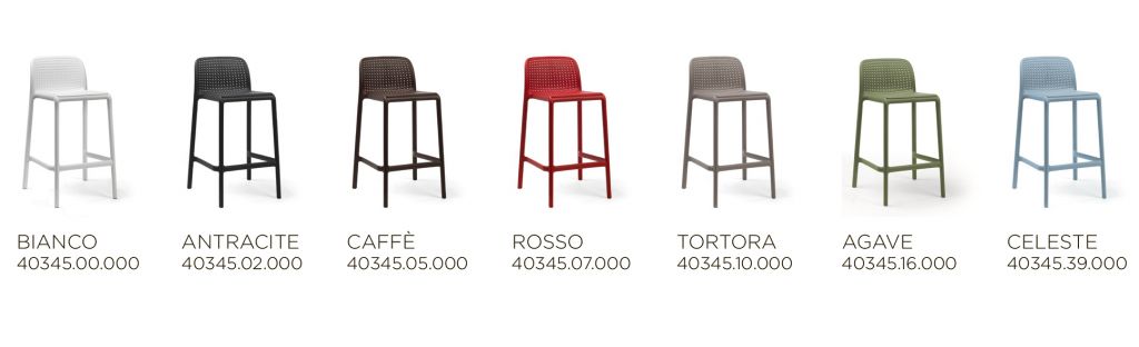 Стул пластиковый полубарный Lido Mini белый