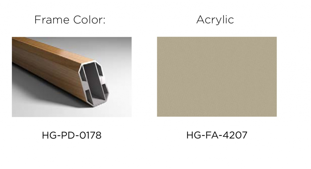 Зонт профессиональный 3х3 м Wing тик, тортора