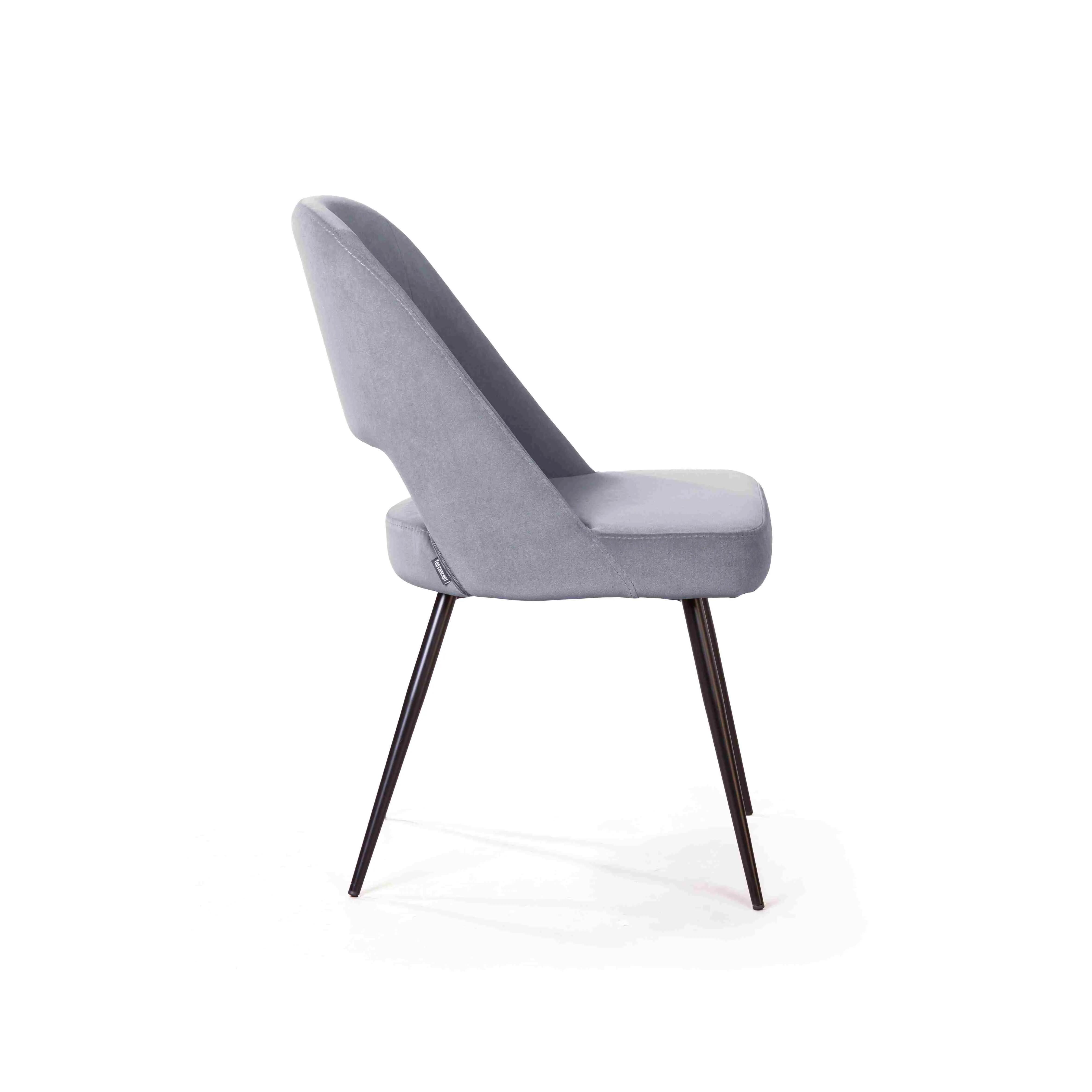 Стул Данте, бархат антрацит