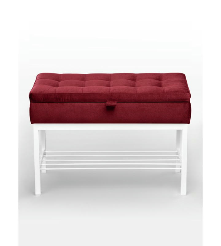 Банкетка Н-76 (белый/красный)