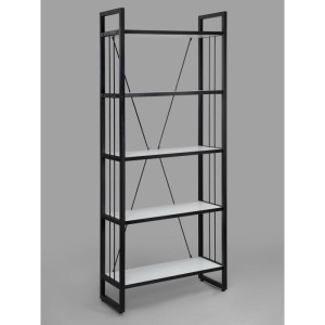 Мс-2 Стеллаж металлический в стиле "Лофт" (белый)