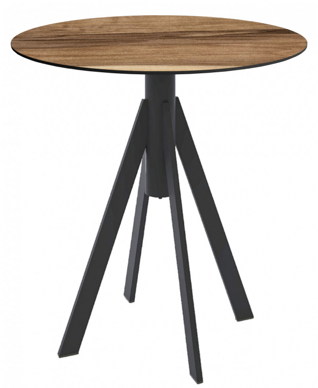 Стол обеденный Fuoz HPL черный, индийский шесман