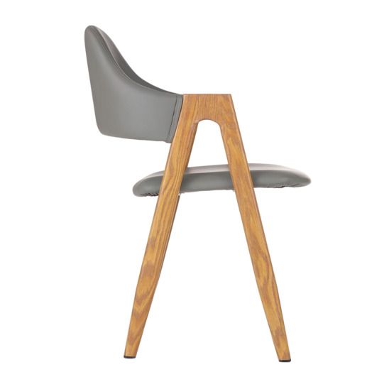 Стул Halmar, серый/ дуб медовый