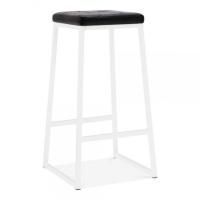 Стул Консек барный, мягкий, белый