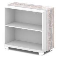 Стеллаж низкий одинарный L-63 Graceцвет Alba Margarita и Бетон Пайн