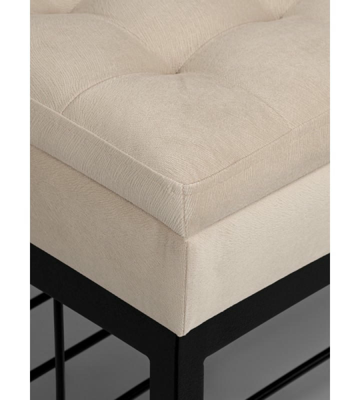 Банкетка Н-76 (черный/бежевый)