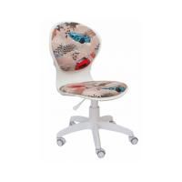 Кресло Варна на газлифте с двумя подушками, пластик белый