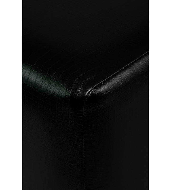 Пуфик Скай Кожа (черный крокодил)
