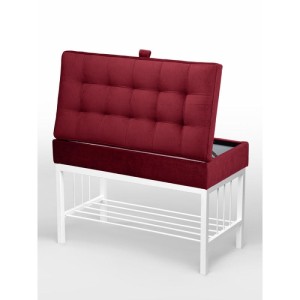 Банкетка Н-76 (белый/красный)