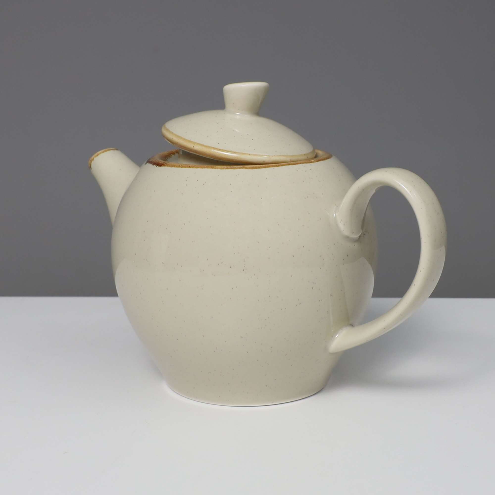 Чайник заварочный VITAL, фарфор, бежевый, 1,2л