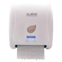 Диспенсер для полотенец в рулонах LAIMA PROFESSIONAL ECO (Система Н1), механический, белый, ABS-пластик, 606550