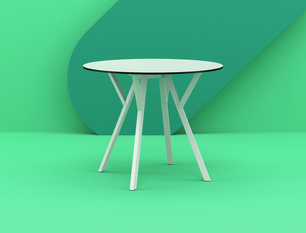 Стол пластиковый Max Table Ø90 белый