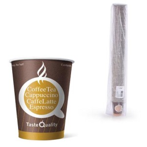 Стакан одноразовый бумажный 165 мл, КОМПЛЕКТ 100 шт., однослойный, Taste Quality, холодное/горячее, Ve, ФОРМАЦИЯ, HB70-195-0071