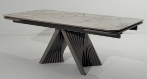 Стол ГАМЛЕТ 200 цвет Гластонбери (Glastonbury Savia Matt), керамика / Латте каркас