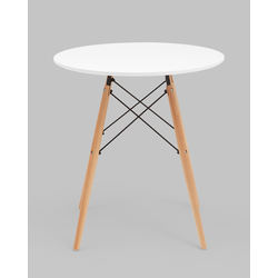 Стол круглый Eames DSW NEW D70 белый