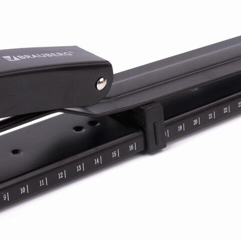 Степлер №24/6, 26/6 BRAUBERG "Universal", до 25 листов, С ФУНКЦИЕЙ БРОШЮРОВАНИЯ, черный, 220942 цена 995 ₽ Степлер №24/6, 26/6 BRAUBERG "Universal", до 25 листов, С ФУНКЦИЕЙ БРОШЮРОВАНИЯ, черный, 220942