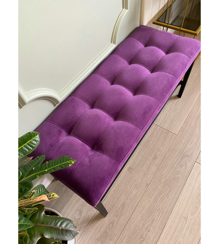 Банкетка Сканди-96-1 (фиолетовый/черный)