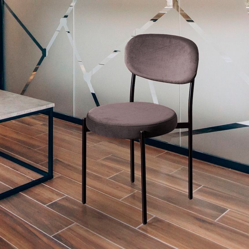 Стул Мейсон, бархат антрацит 14