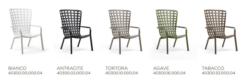 Лаунж-кресло пластиковое Folio табак