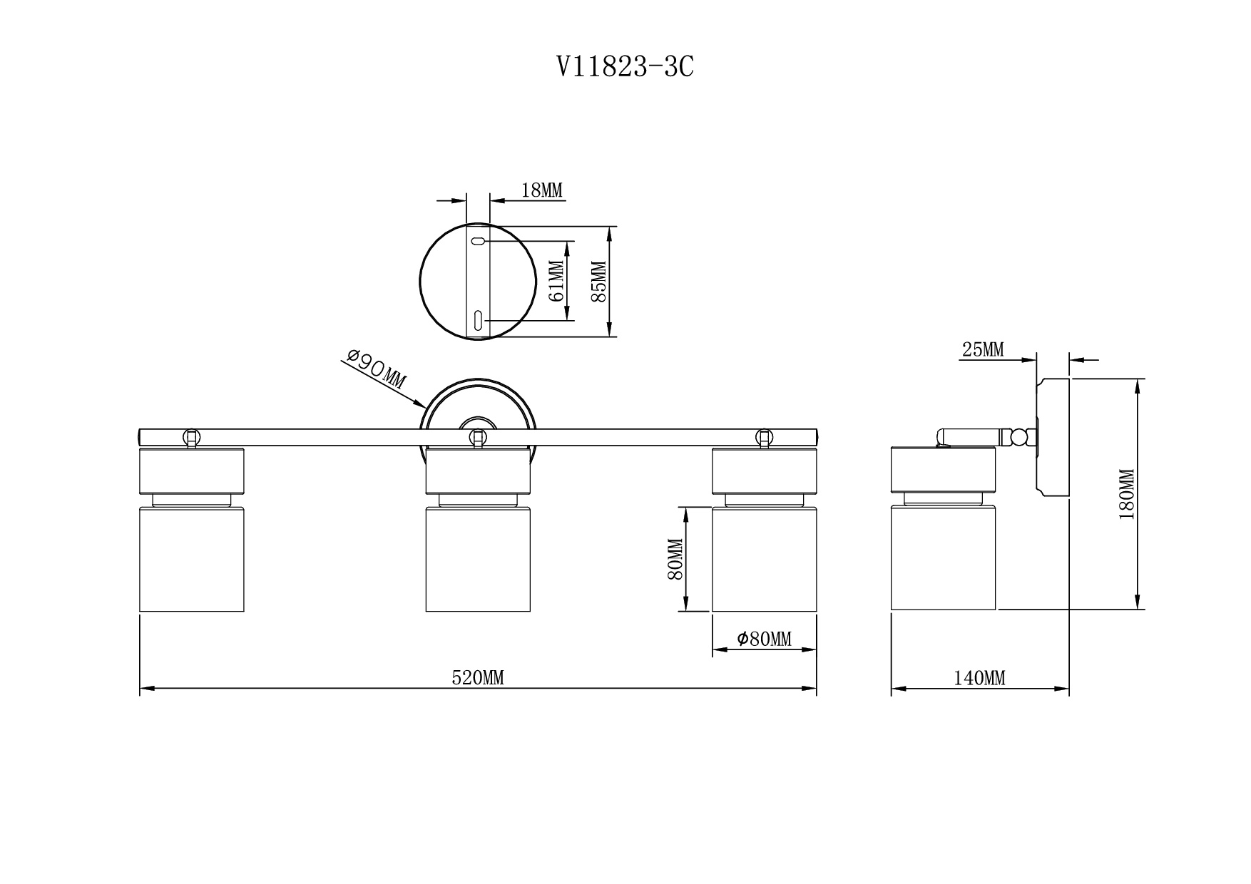 Спот Moderli V11823-3C Almero