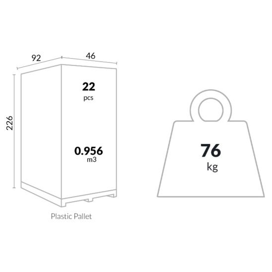 Стул пластиковый Maya, черный