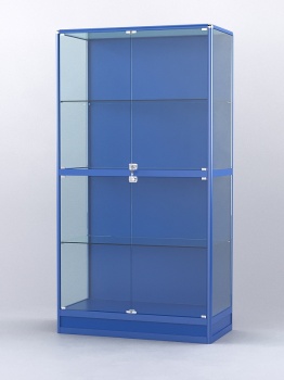 Витрина "АЛПРО" №4-500-1 (задняя стенка - ДВП), Синий