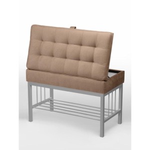 Банкетка Н-76 (серый/светло-коричневый)