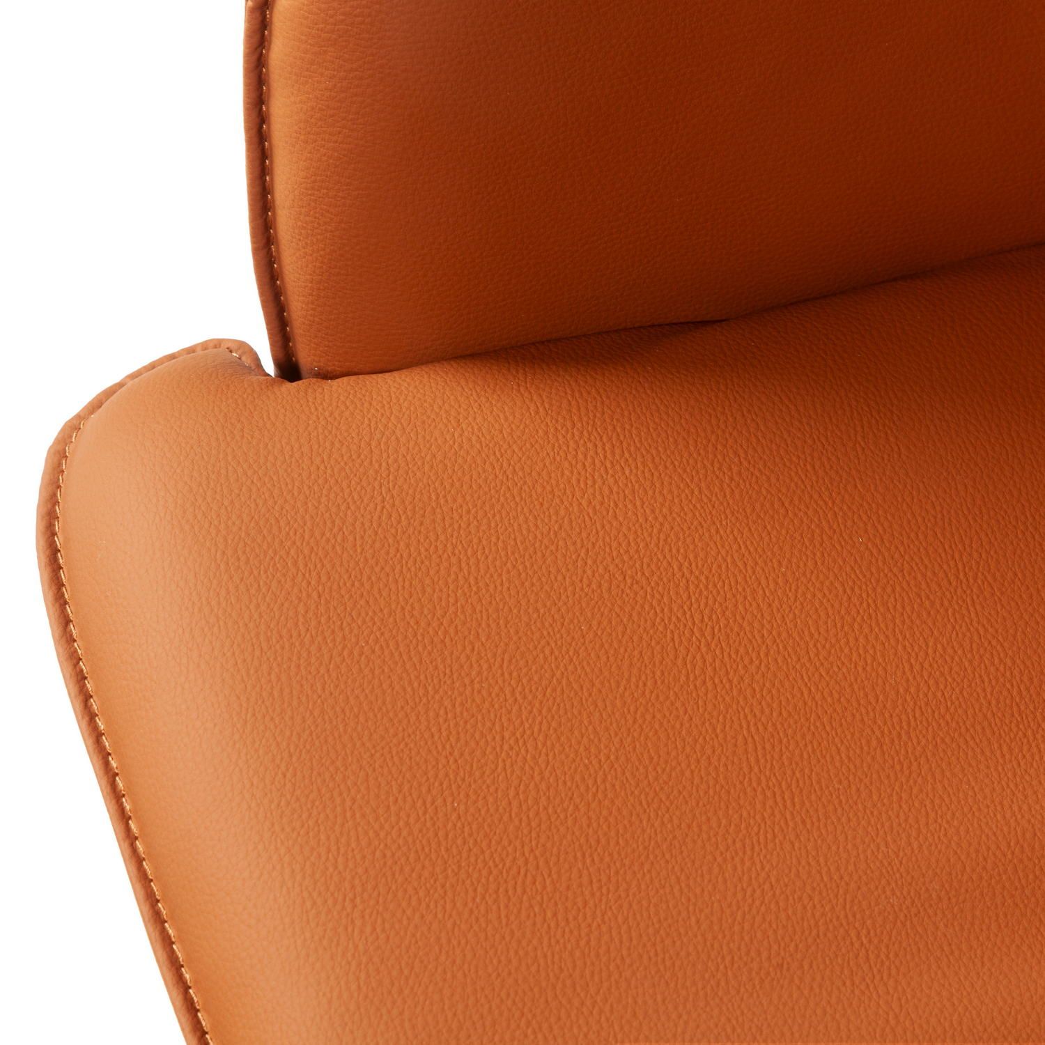Лаунж кресло Sofia, экокожа терракот