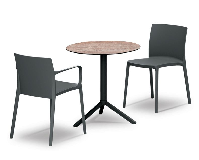 Стул пластиковый Evo-S антрацит