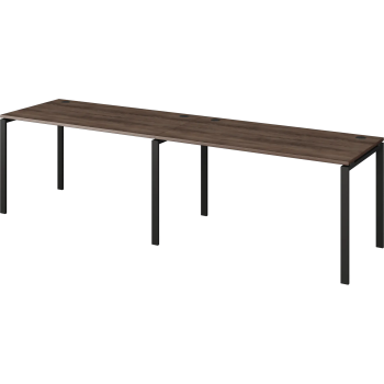 Бенч линейный на 2 рабочих места Арго-М АМБЛ-002 Лагос/Антрацит