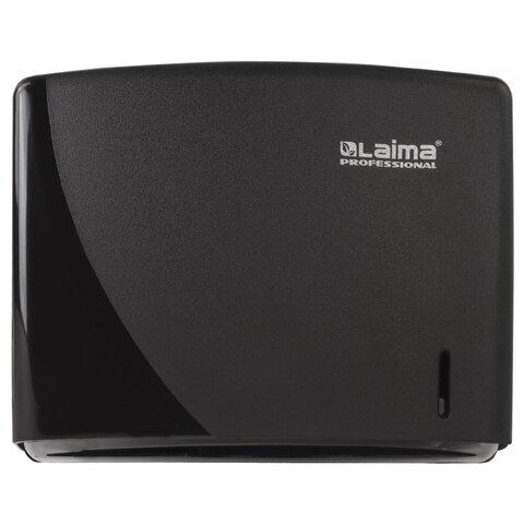 Диспенсер для полотенец LAIMA PROFESSIONAL ORIGINAL (Система H2), Z-сложения, черный, ABS-пластик, 605760
