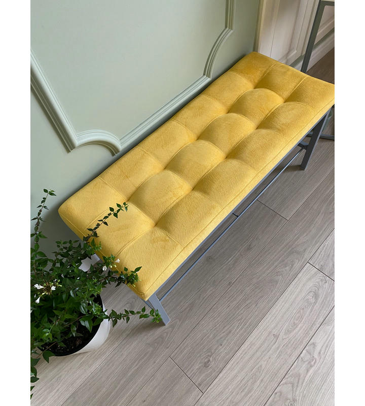 Банкетка Сканди-96-1 (желтый/серый)