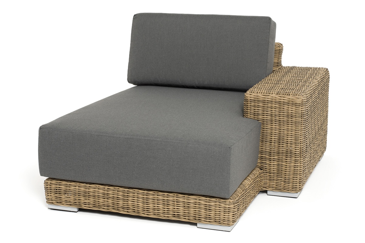 "Капри" кушетка из искусственного ротанга