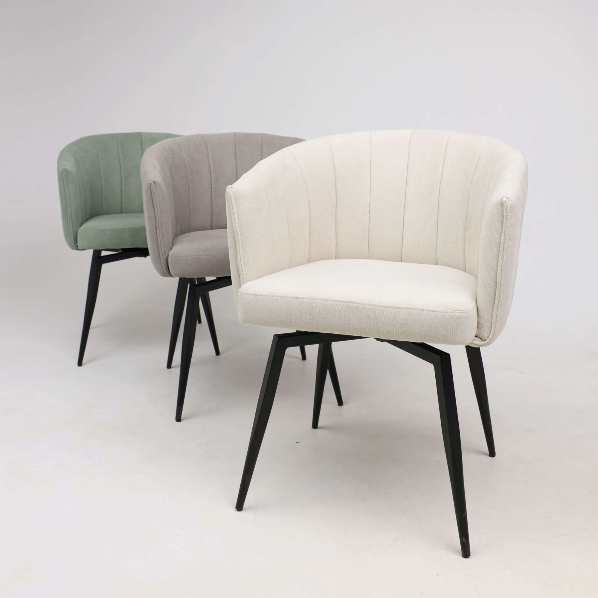 Кресло Melon, поворотное, светло-бежевый, ткань